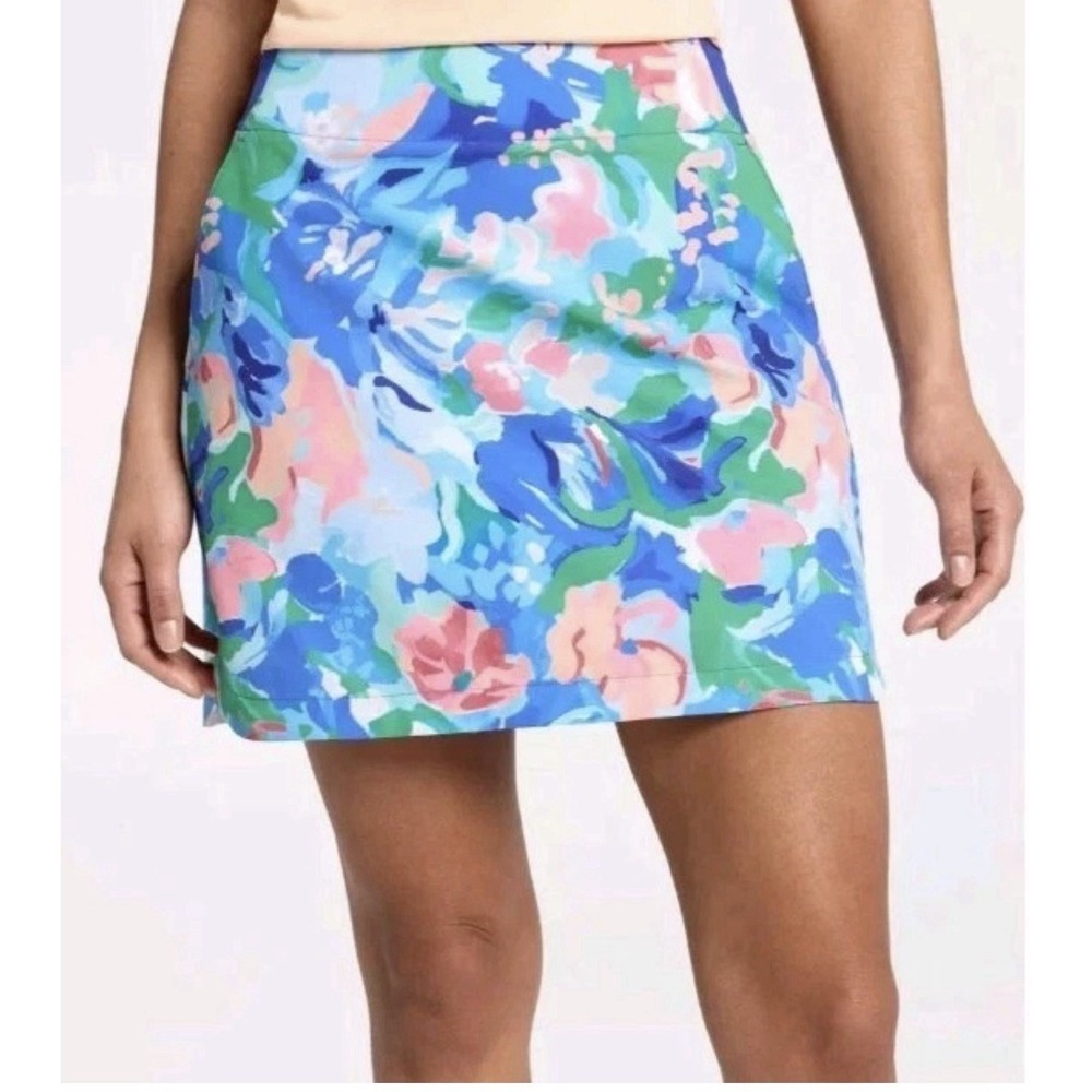 Walter Hagen Women's Performance 11 Golf Skort Blue & Pink Floral Size XL NWT